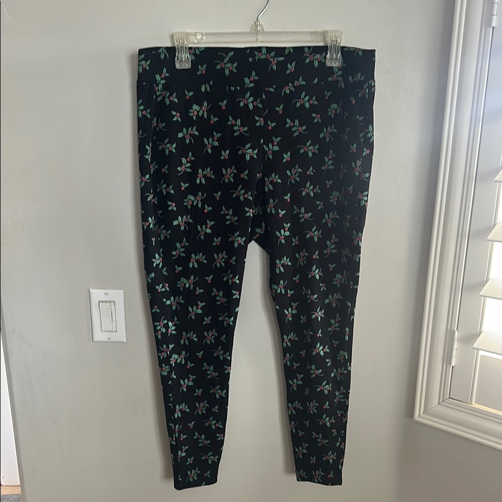 Torrid Holly Print Black Leggings